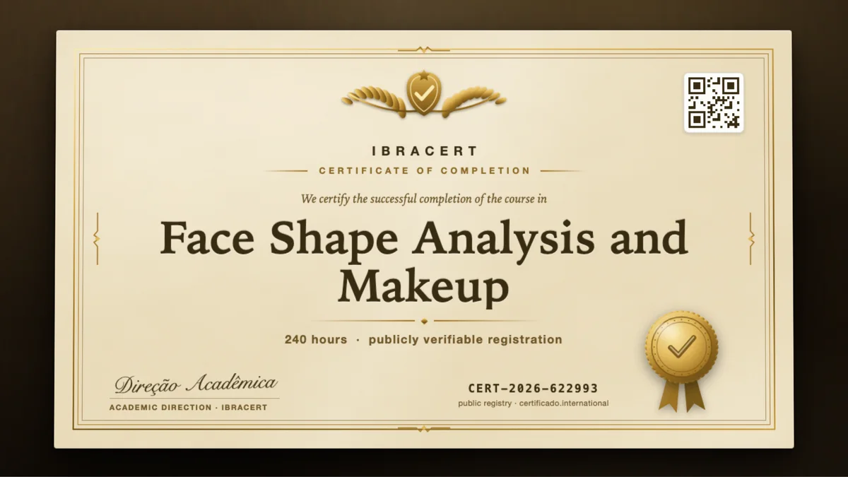 Cover of the Face Shape Analysis and Makeup course