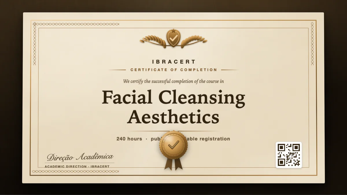 Cover of the Facial Cleansing Aesthetics course