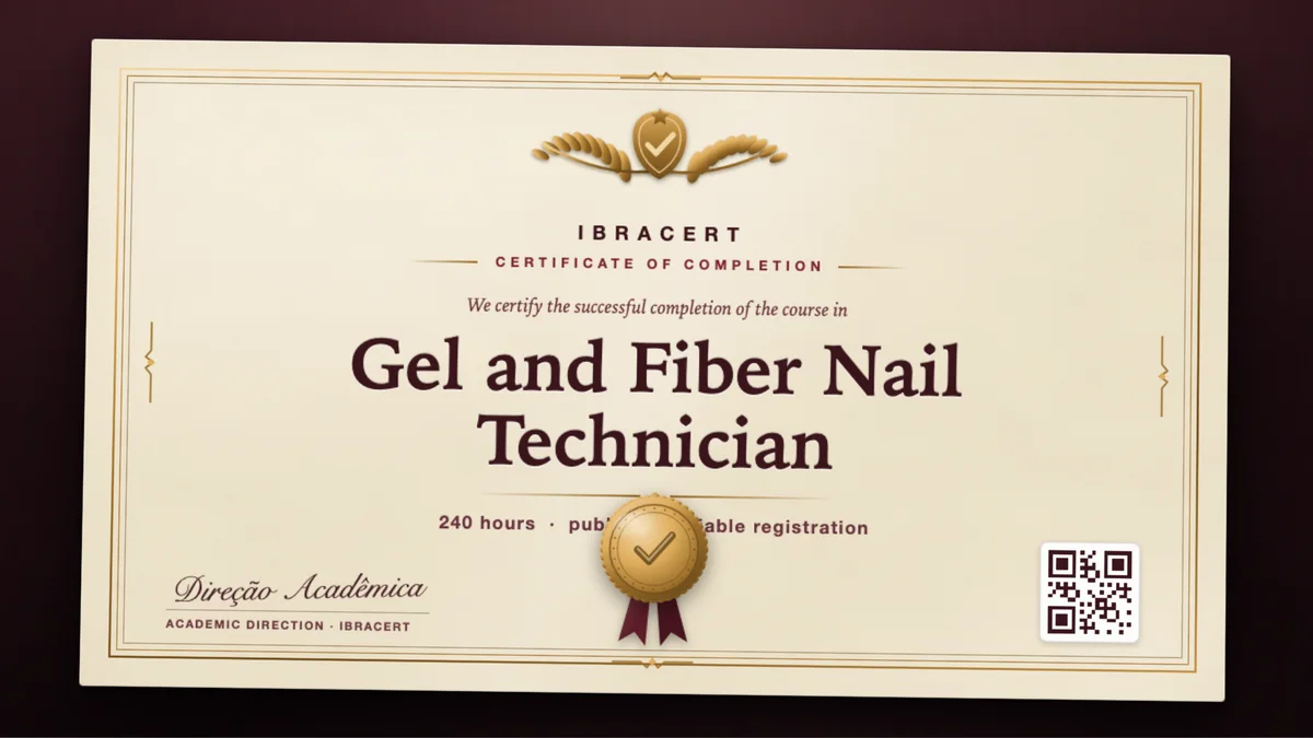 Cover of the Gel and Fiber Nail Technician course