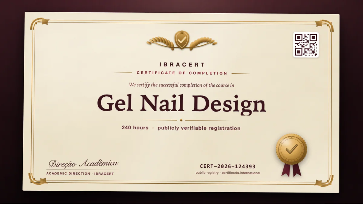 Cover of the Gel Nail Design course