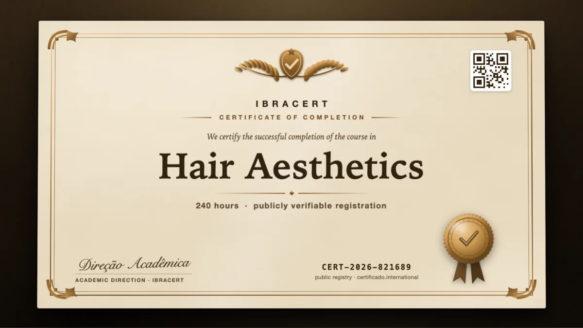 Cover of the Hair Aesthetics course