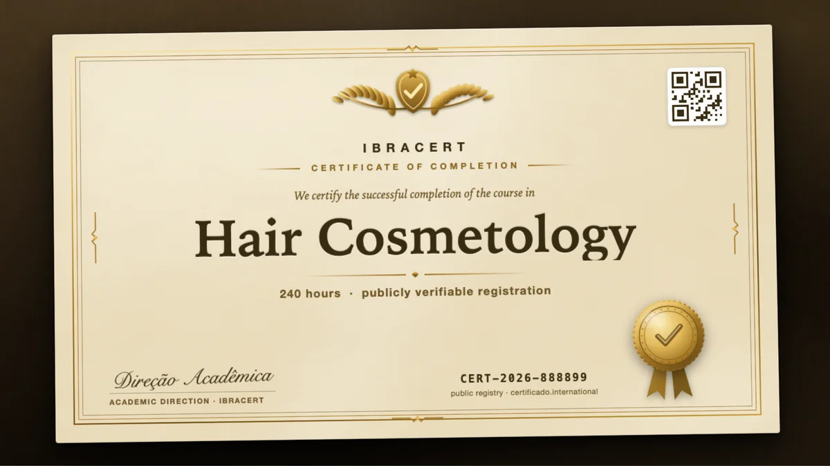 Cover of the Hair Cosmetology course