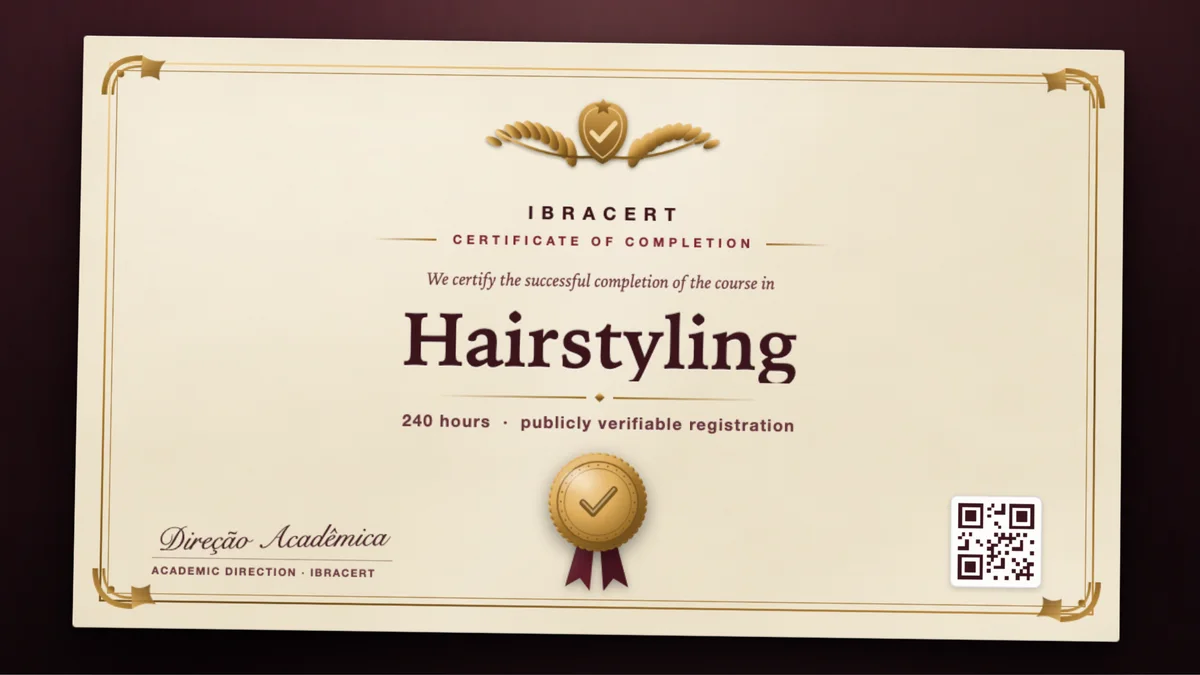 Cover of the Hairstyling course