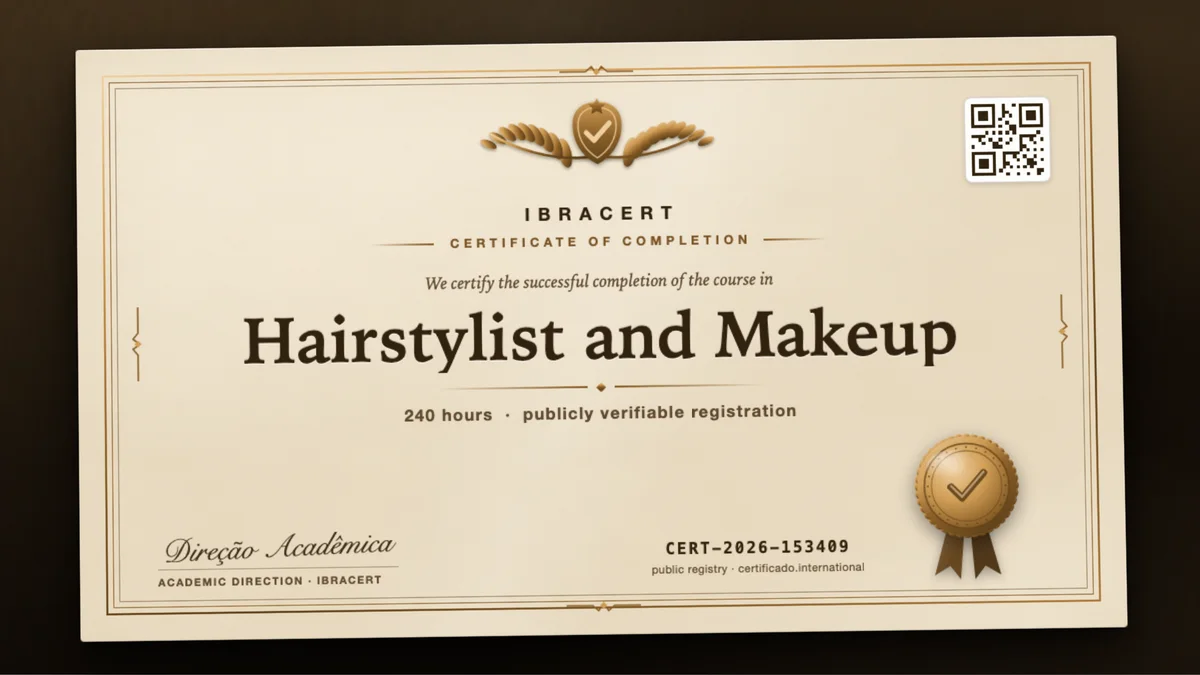 Cover of the Hairstylist and Makeup course