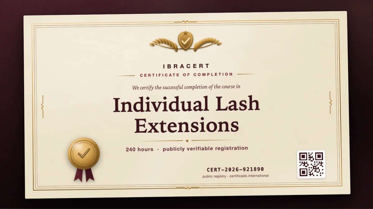 Cover of the Individual Lash Extensions course