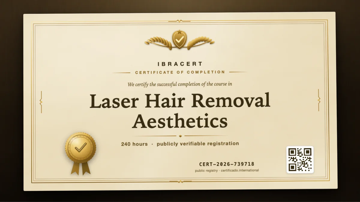 Cover of the Laser Hair Removal Aesthetics course