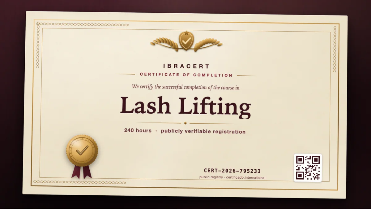 Cover of the Lash Lifting course