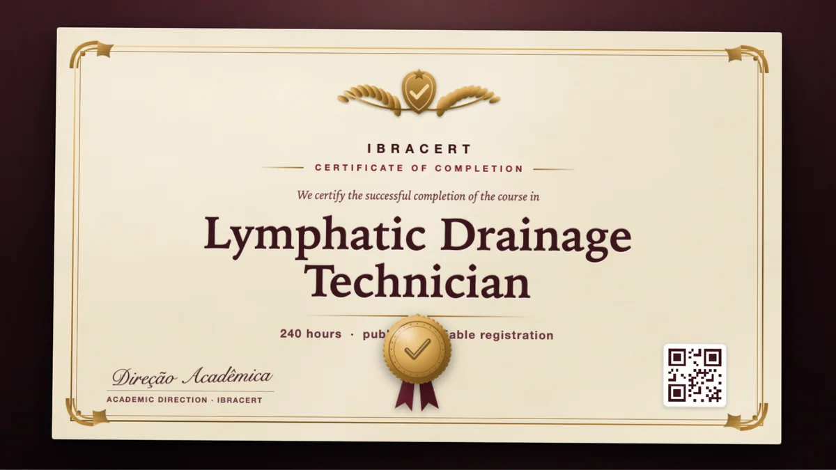 Cover of the Lymphatic Drainage Technician course