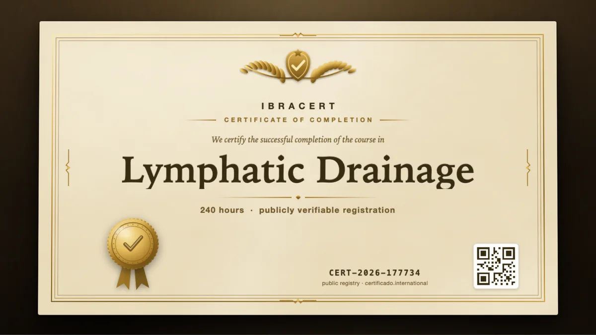 Cover of the Lymphatic Drainage course
