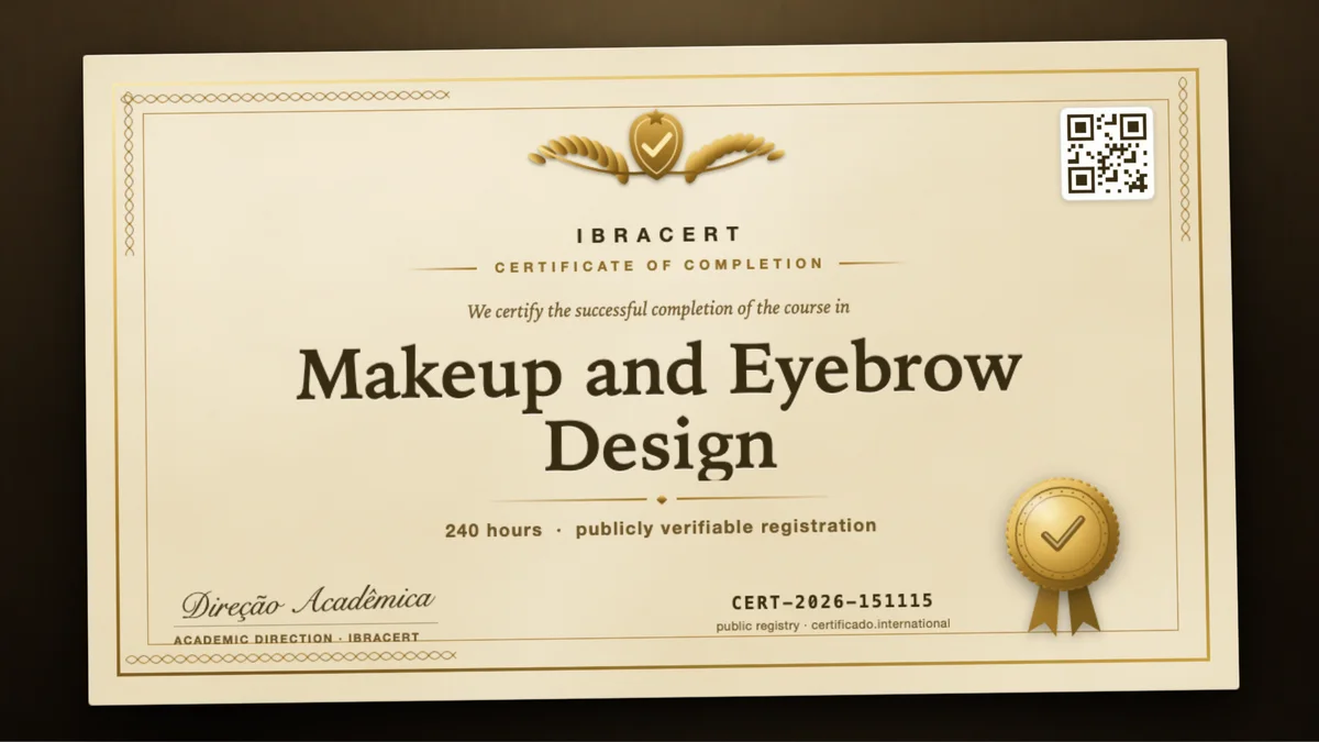 Cover of the Makeup and Eyebrow Design course