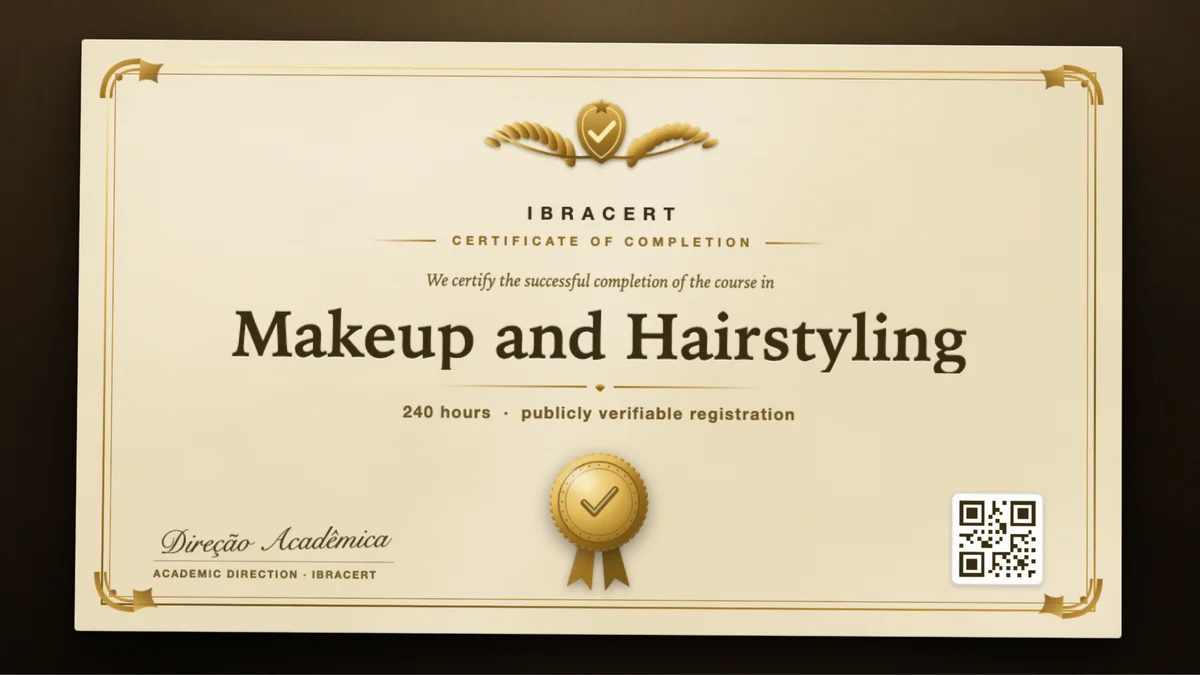 Cover of the Makeup and Hairstyling course