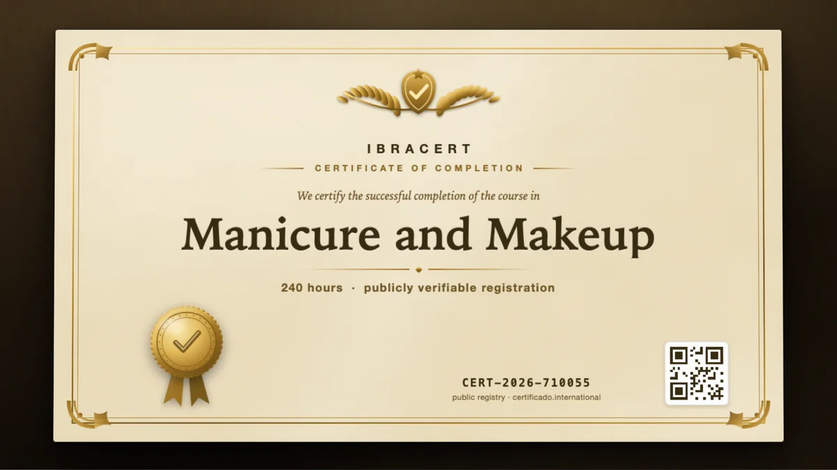 Cover of the Manicure and Makeup course