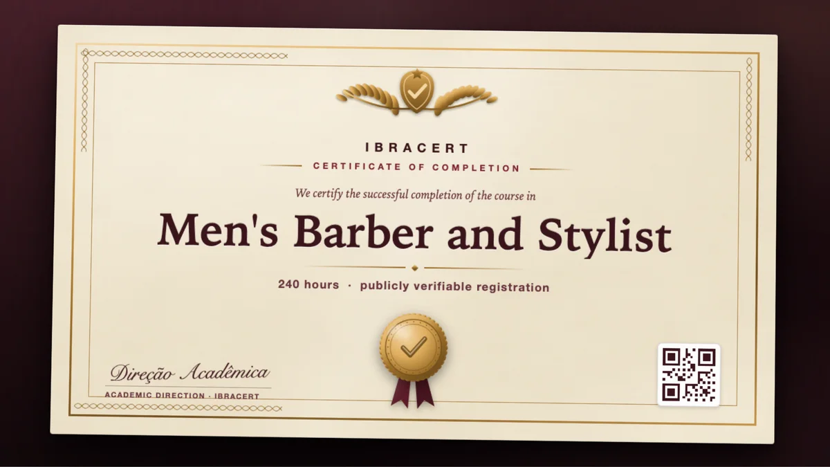 Cover of the Men's Barber and Stylist course