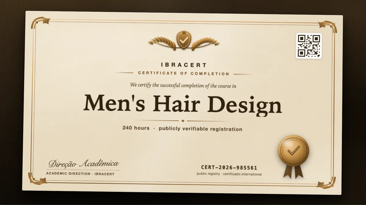 Cover of the Men's Hair Design course