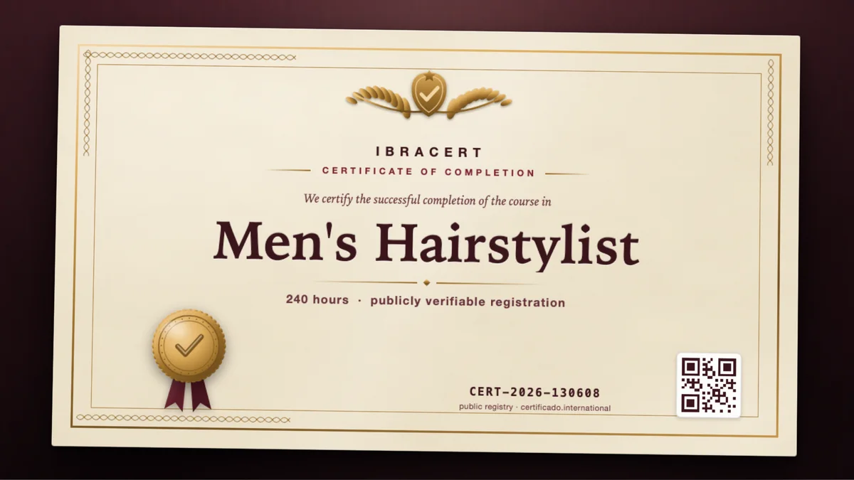 Cover of the Men's Hairstylist course