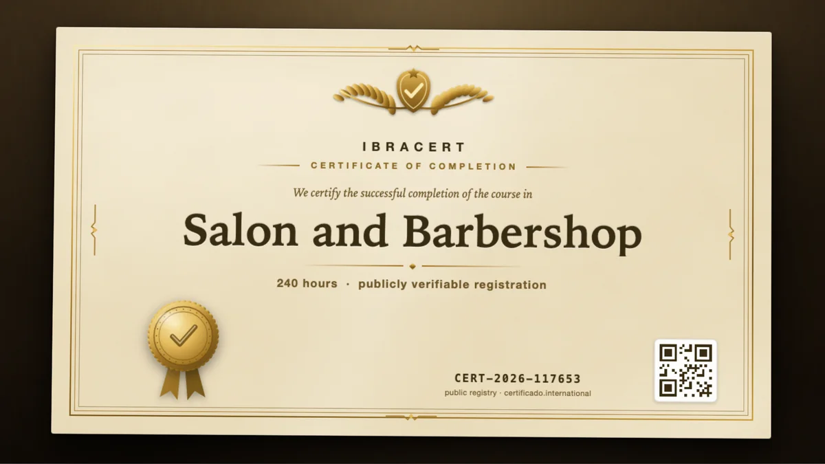 Cover of the Salon and Barbershop course