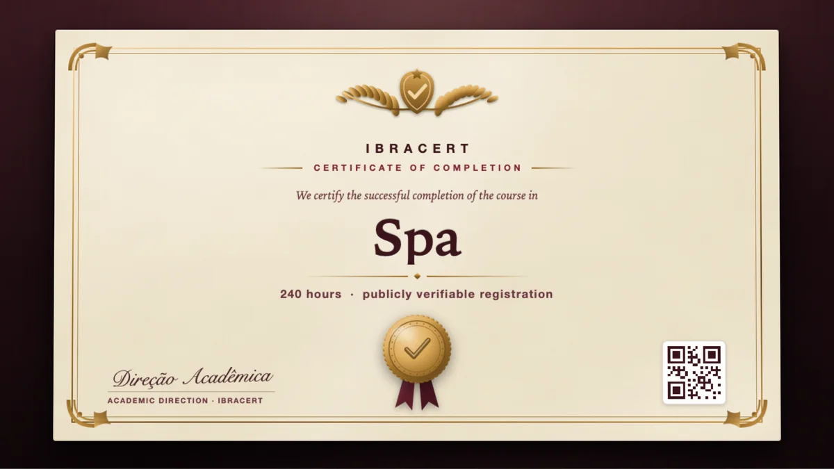 Cover of the Spa course