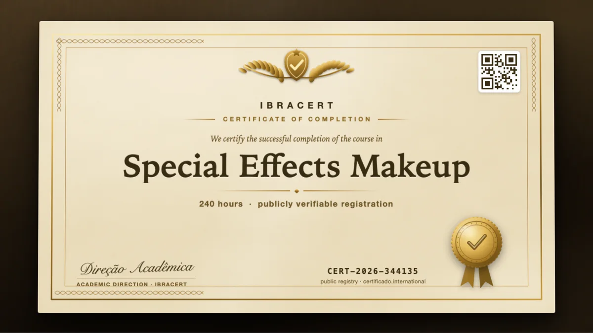 Cover of the Special Effects Makeup course