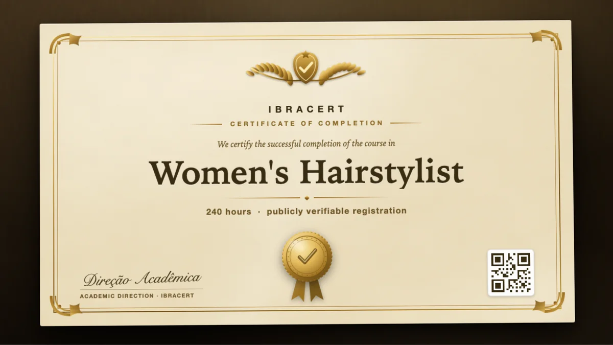 Cover of the Women's Hairstylist course