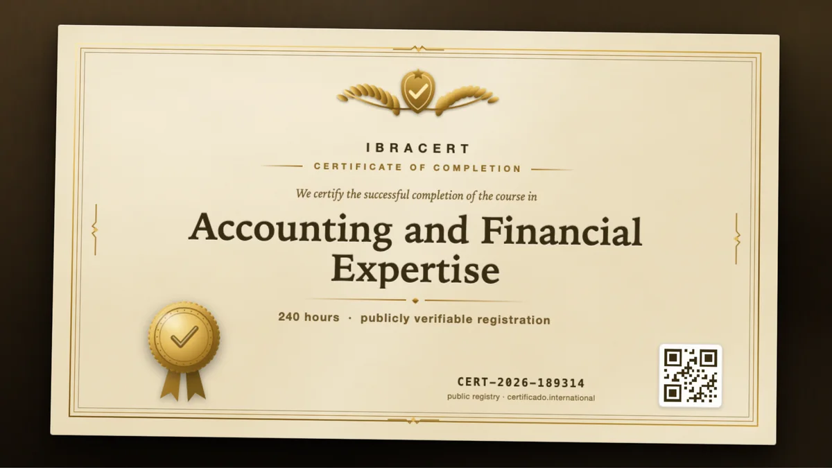 Cover of the Accounting and Financial Expertise course