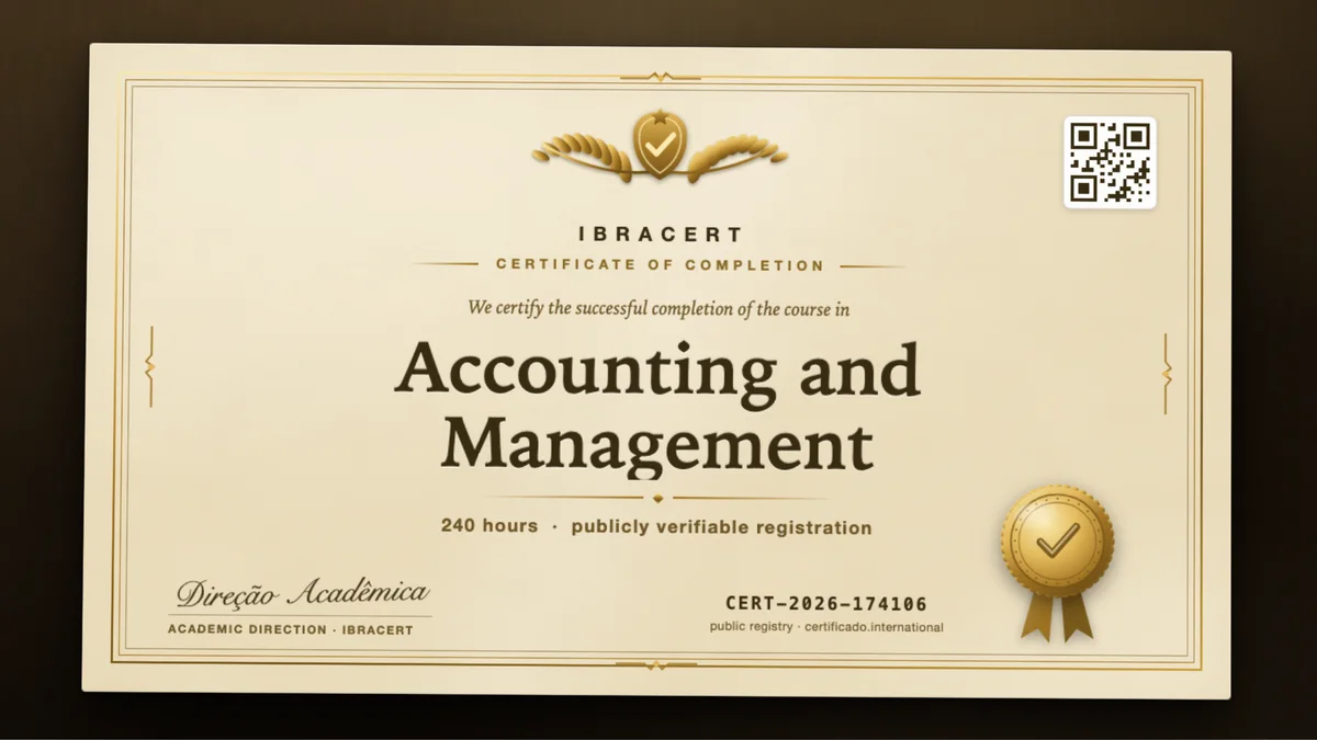 Cover of the Accounting and Management course