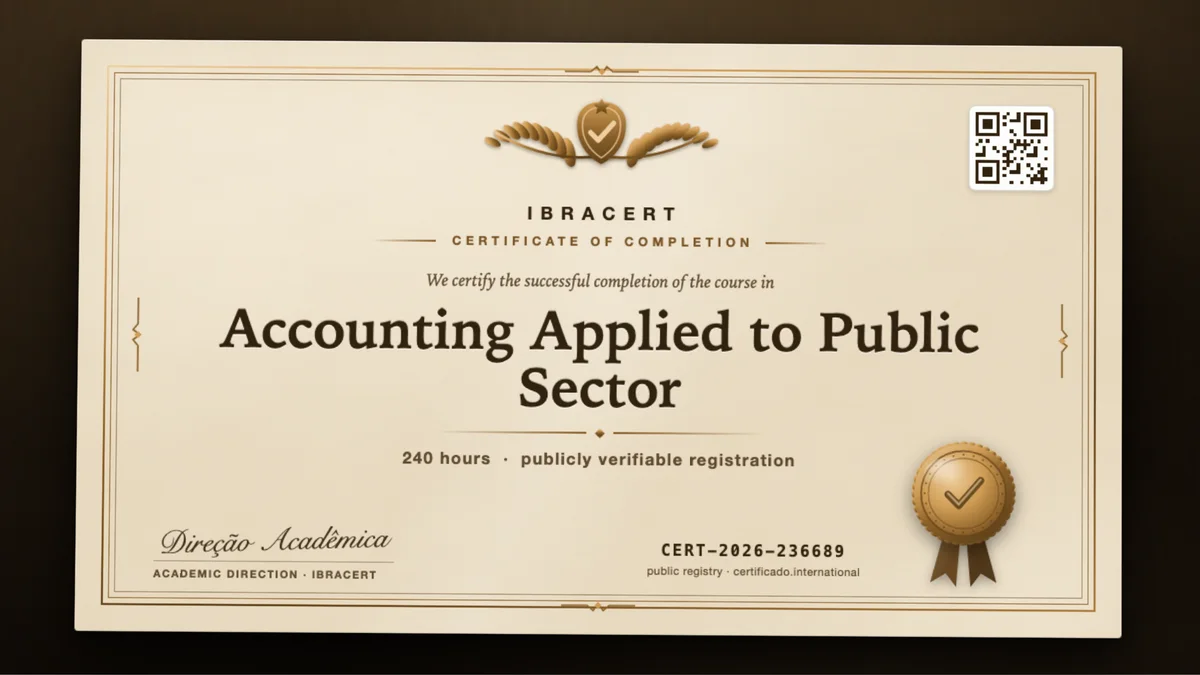 Cover of the Accounting Applied to Public Sector course