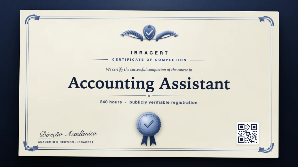 Cover of the Accounting Assistant course