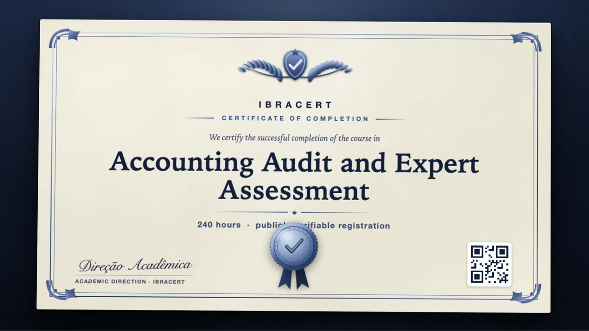 Cover of the Accounting Audit and Expert Assessment course