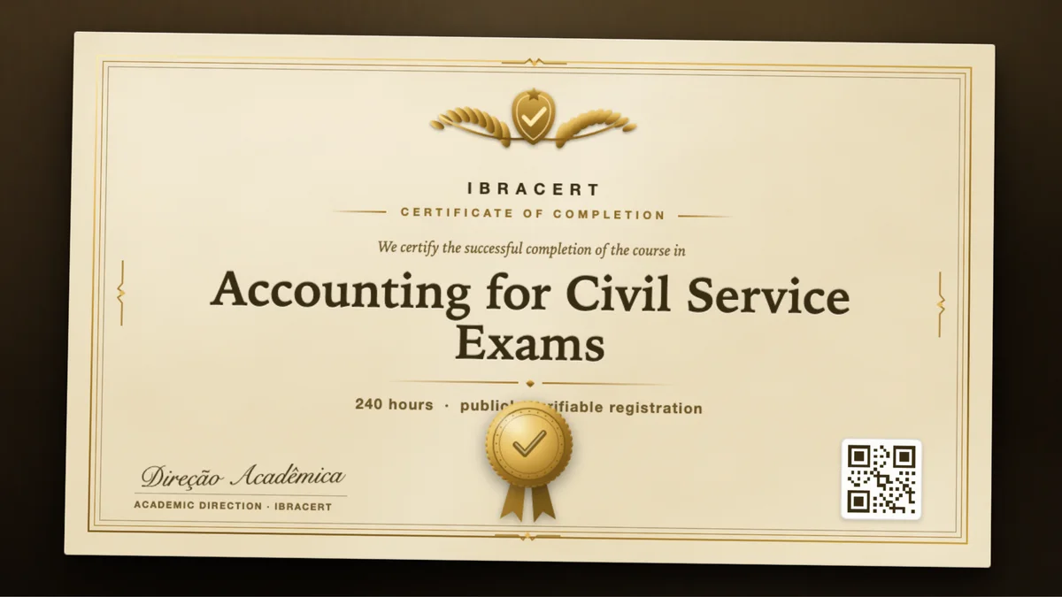 Cover of the Accounting for Civil Service Exams course
