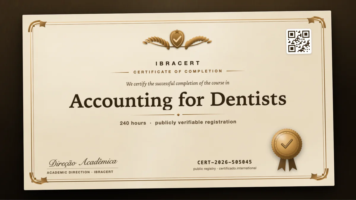 Cover of the Accounting for Dentists course
