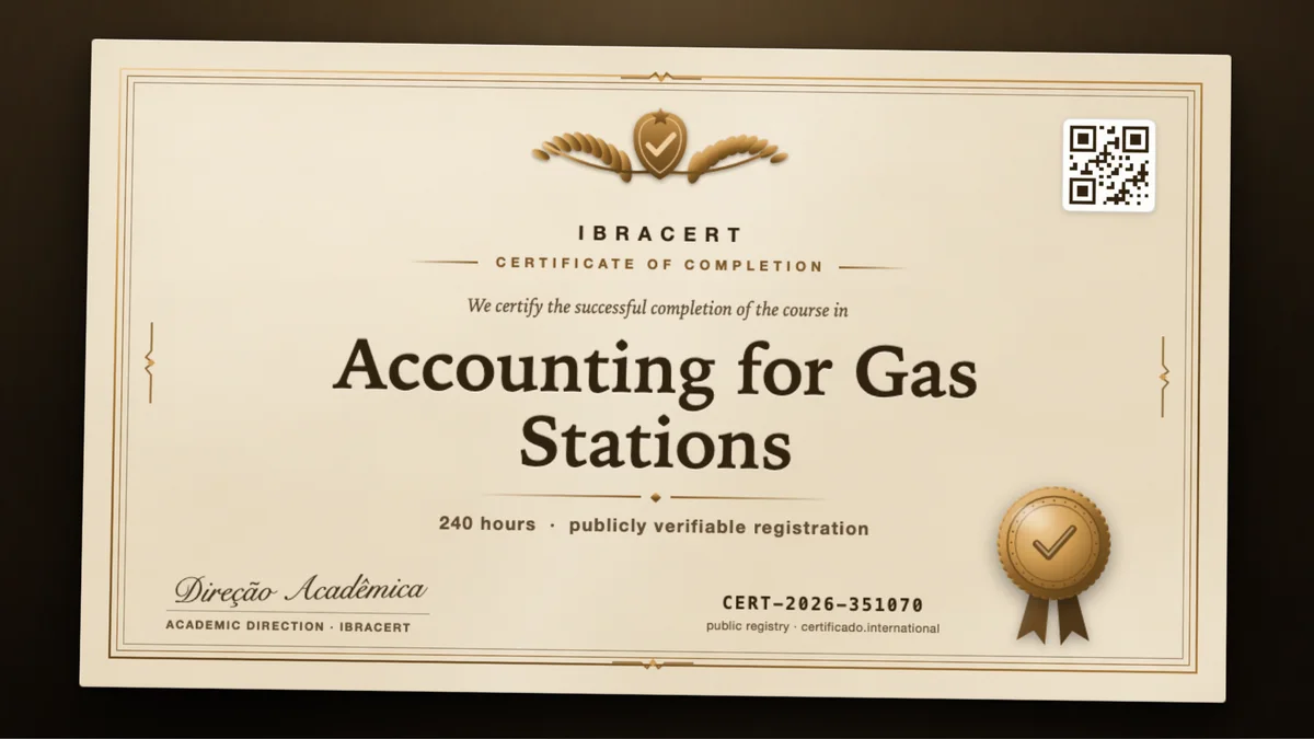 Cover of the Accounting for Gas Stations course