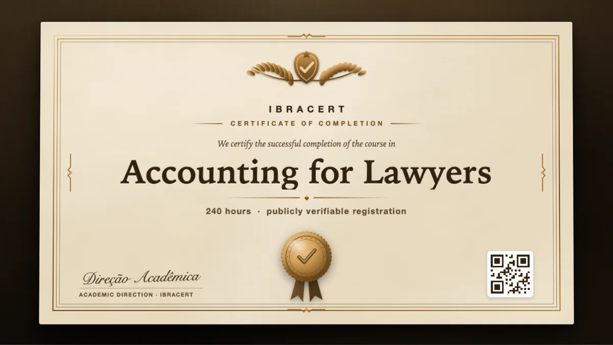 Cover of the Accounting for Lawyers course