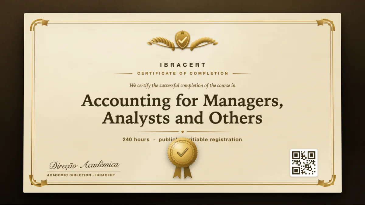 Cover of the Accounting for Managers, Analysts and Others course