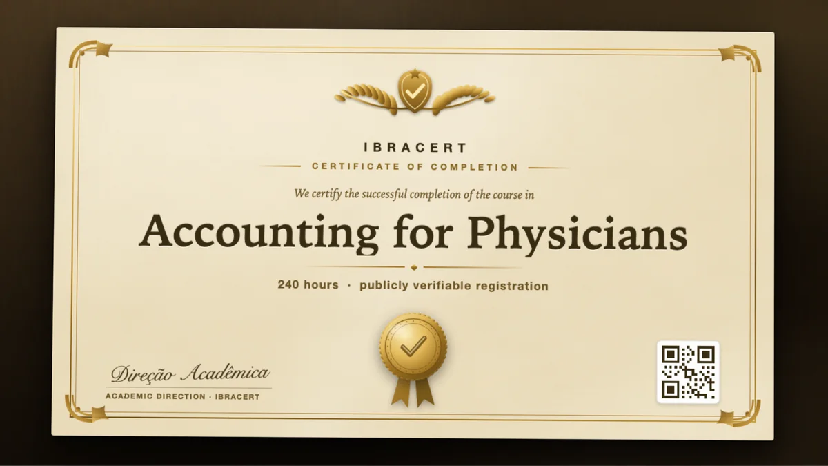 Cover of the Accounting for Physicians course