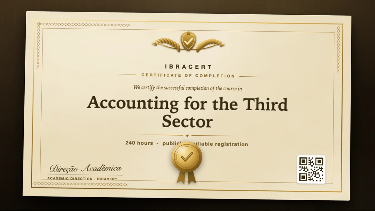 Cover of the Accounting for the Third Sector course