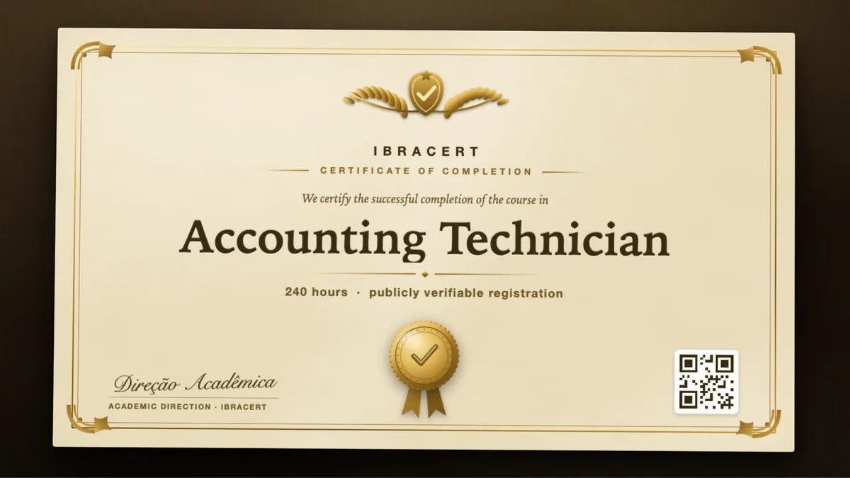 Cover of the Accounting Technician course
