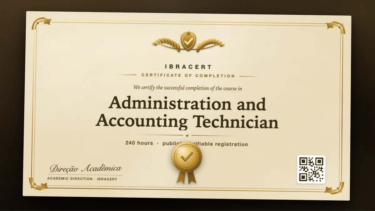Cover of the Administration and Accounting Technician course