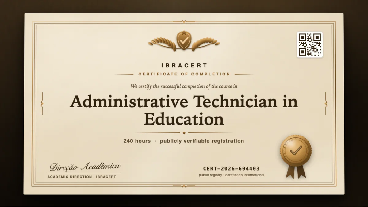 Cover of the Administrative Technician in Education course