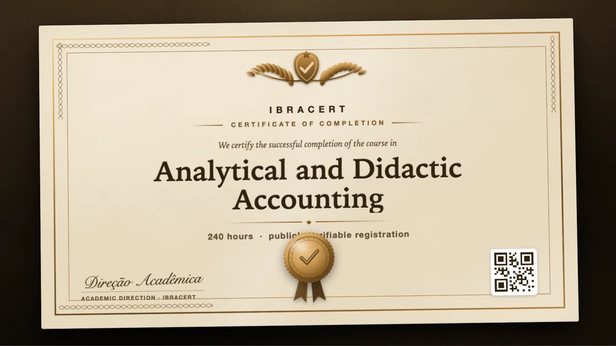Cover of the Analytical and Didactic Accounting course