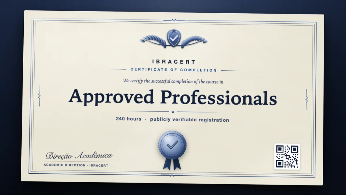 Cover of the Approved Professionals course