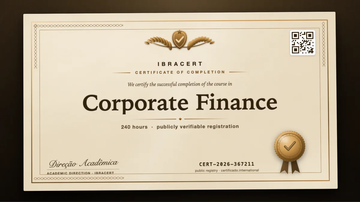 Cover of the Corporate Finance course