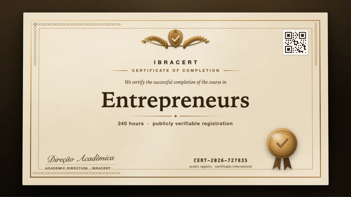 Cover of the Entrepreneurs course
