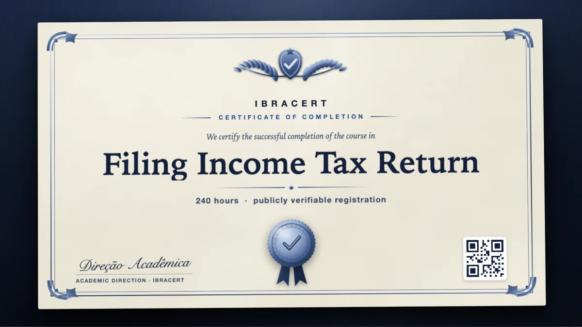 Cover of the Filing Income Tax Return course