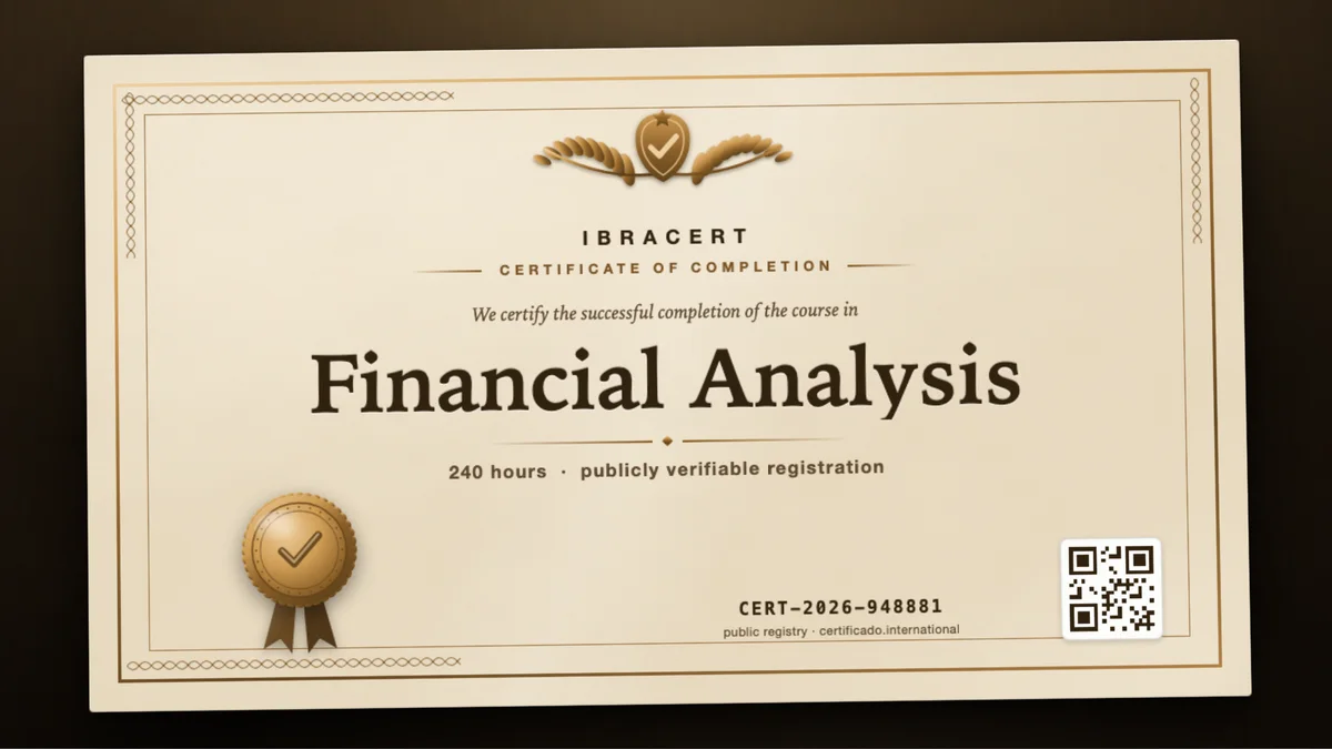 Cover of the Financial Analysis course