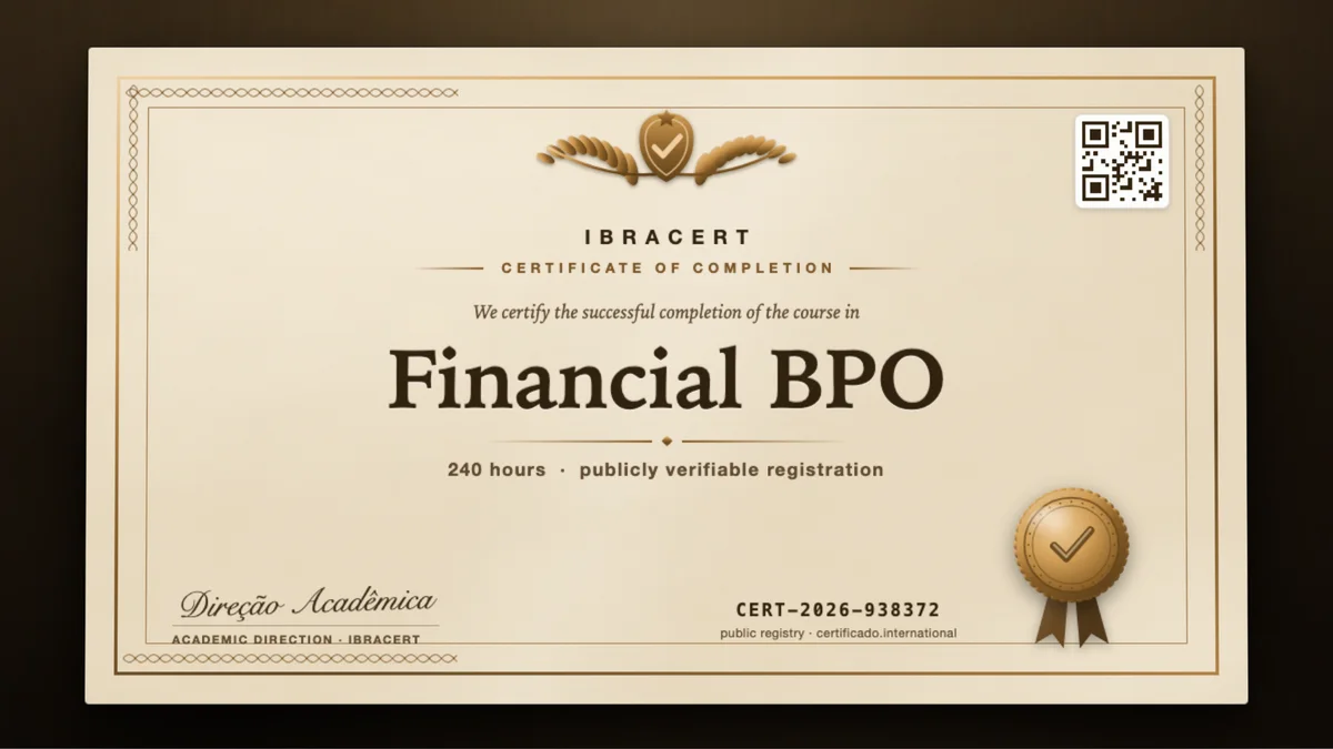 Cover of the Financial BPO course