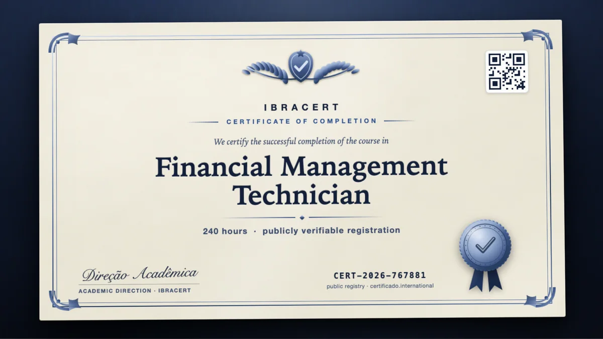 Cover of the Financial Management Technician course