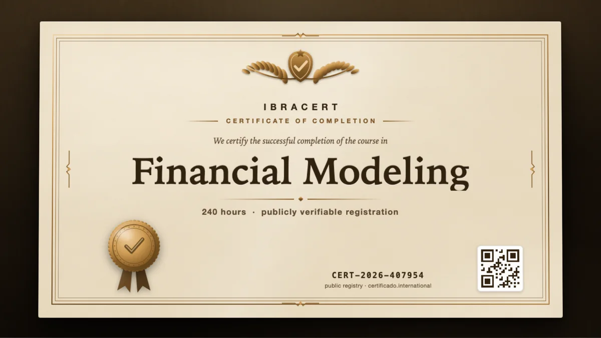 Cover of the Financial Modeling course