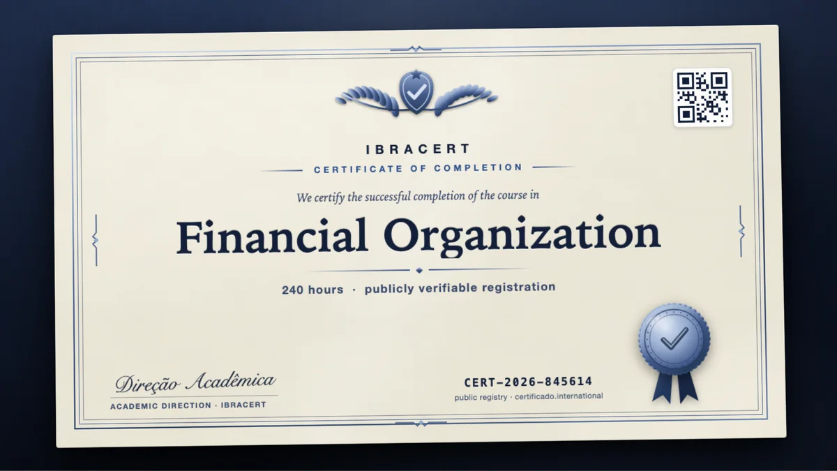 Cover of the Financial Organization course