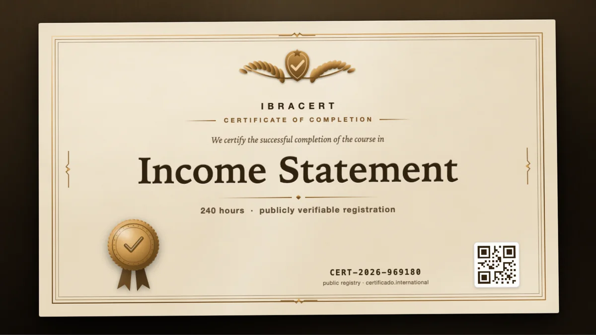 Cover of the Income Statement course