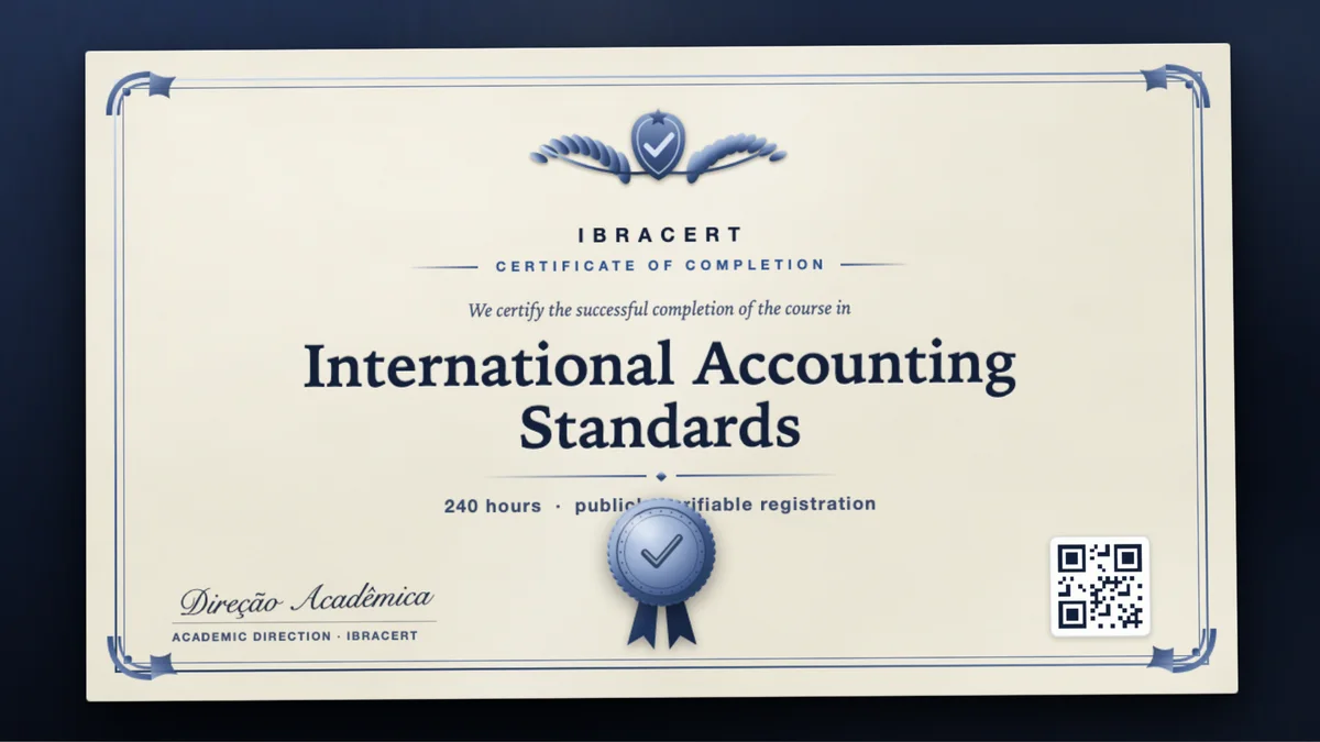 Cover of the International Accounting Standards course